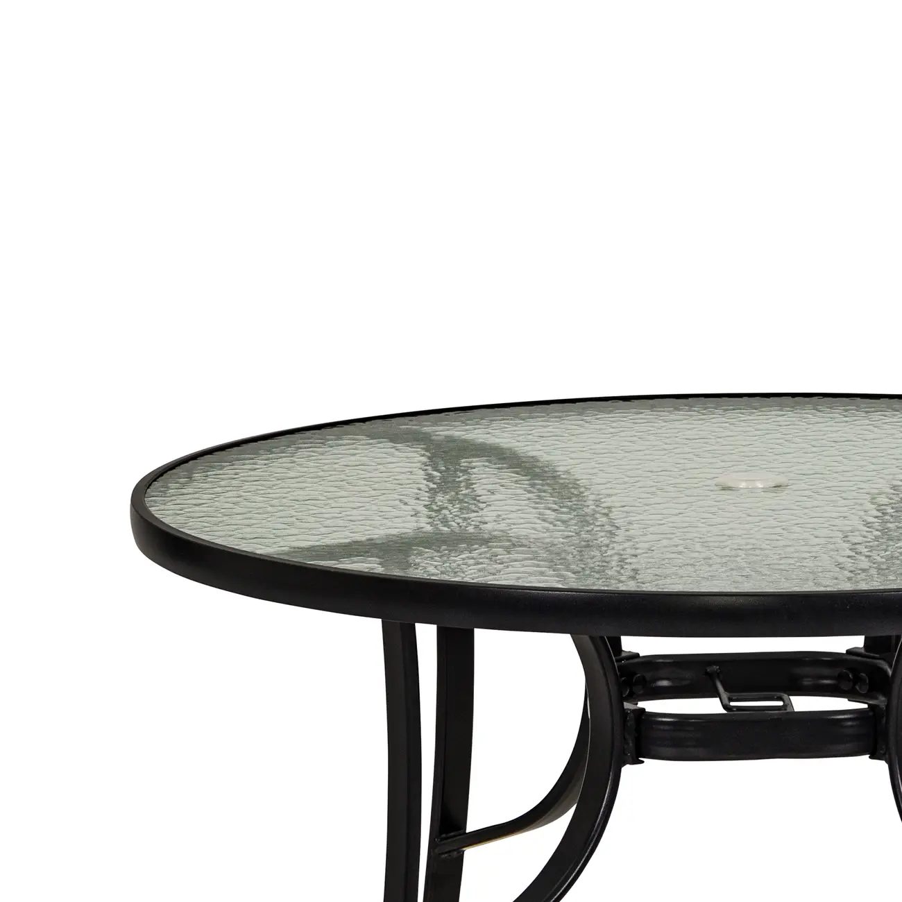 MESA PARA ÁREA EXTERNA REDONDA 1,07 M SUN - PRETO/INCOLOR - Foto 3