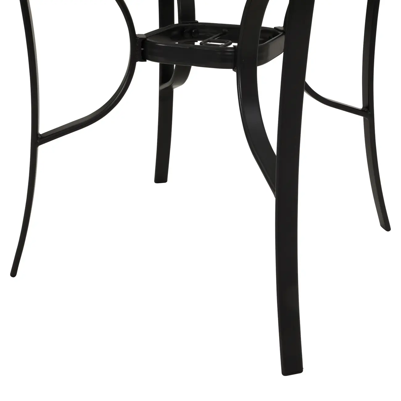 MESA PARA ÁREA EXTERNA REDONDA 1,07 M SUN - PRETO/INCOLOR - Foto 5