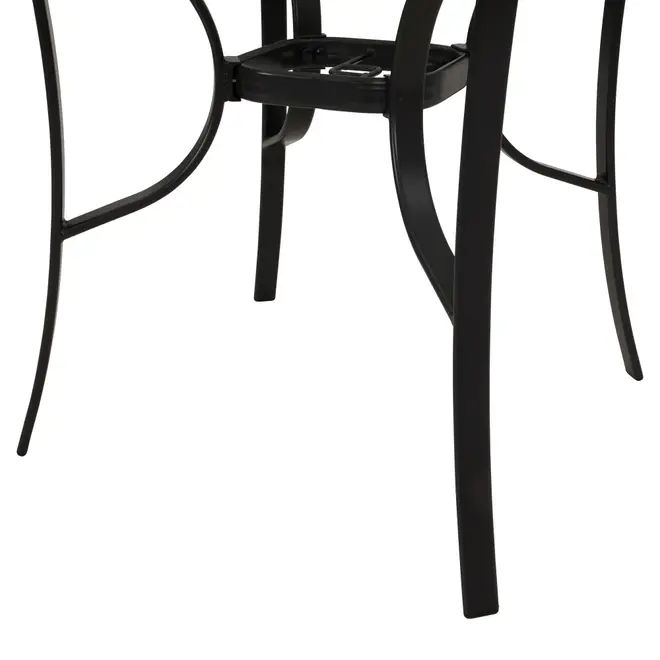 MESA PARA ÁREA EXTERNA REDONDA 1,07 M SUN - PRETO/INCOLOR - Foto 5