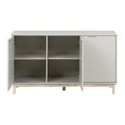 BUFFET 3 PORTAS 1,35 M X 38 CM SNAB - FLANDRES/NATURAL WASHED - Foto 3