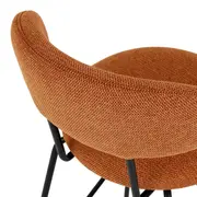 BANCO ALTO DISCUS - PRETO/CASCA DE URUCUM - Foto 8