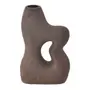 VASO DECORATIVO 20 CM SHIMO - MARROM/MANJERICÃO - Foto 1