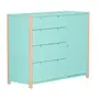 CÔMODA 4 GAVETAS/1 PORTA 1,07 M X 42 CM PIN PLAY - NATURAL WASHED/MENTA - Foto 21