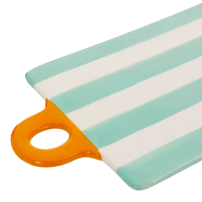 TÁBUA PARA SERVIR 32 CM X 15 CM CIRCUS - BRANCO/SORBET DE MENTA - Foto 9