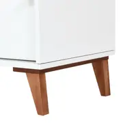 BALCÃO 2 PORTAS DE CORRER 1,20 M X 60 CM LIN - BRANCO/NOZES - Foto 13