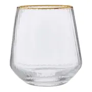 COPO ON THE ROCKS 330 ML RUTILO DOURADO - INCOLOR/DOURADO - Foto 1