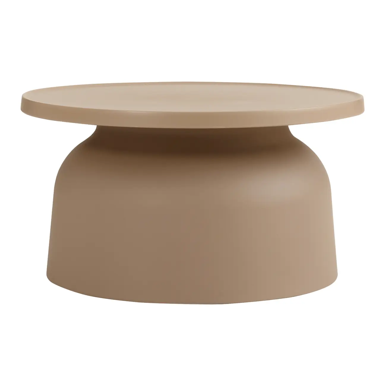 MESA DE CENTRO REDONDA 67 CM ALTIPLANO - CAMELO - Foto 1