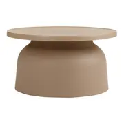 MESA DE CENTRO REDONDA 67 CM ALTIPLANO - CAMELO - Foto 1