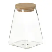 POTE HERMÉTICO 500 ML SINGULAR - BAMBU/INCOLOR - Foto 1