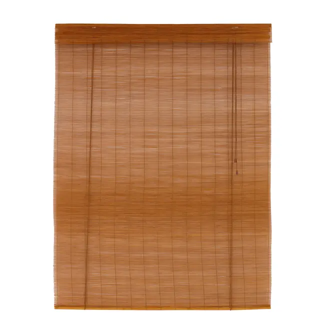 PERSIANA ROLL COM BANDÔ 1,20 M X 1,60 M BAMBU BAMBA - NOZES/BEGE - Foto 1