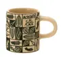 CANECA 140 ML SETE ERVAS AXÉ - ARGILA CRUA/VERDE - Foto 1