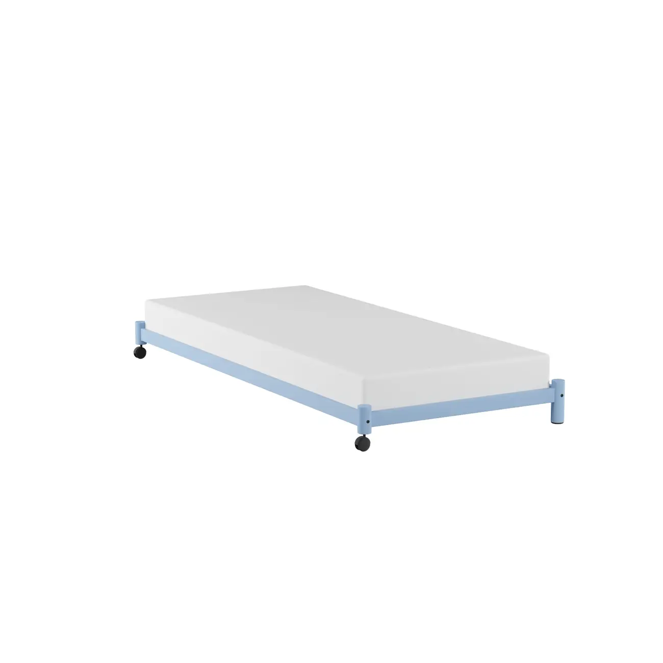 CAMA DE SOLTEIRO INFERIOR 78 CM FLAT - AZUL CLARO - Foto 24
