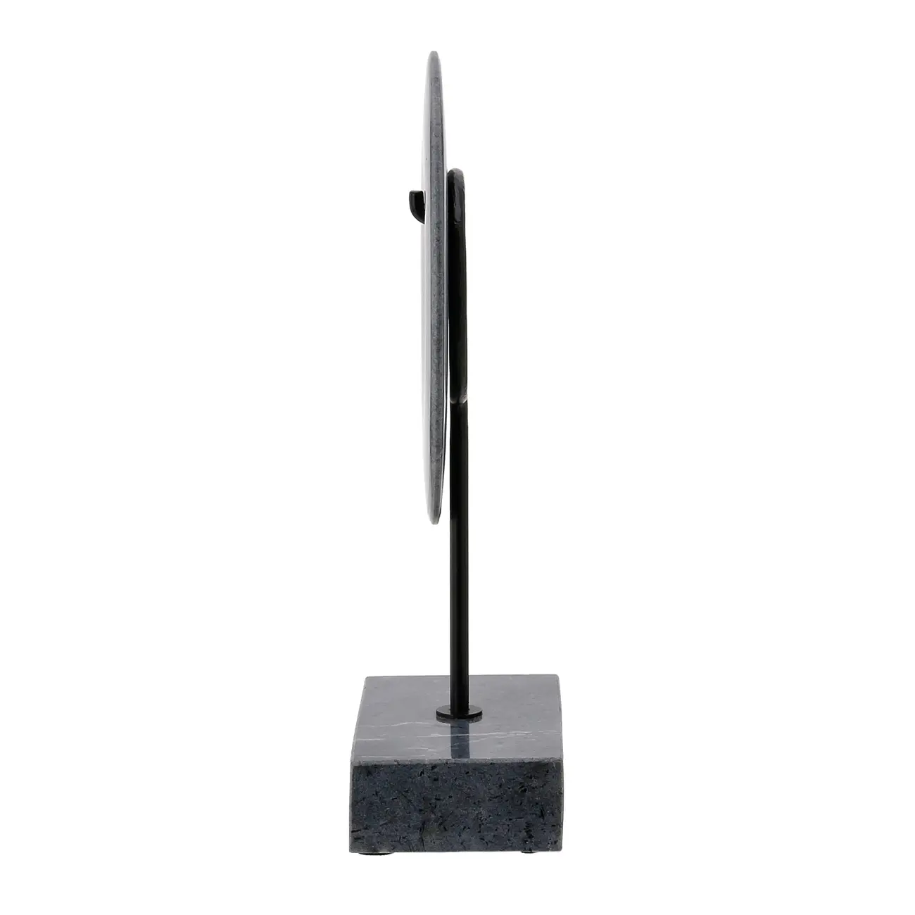 ADORNO MESA 33 CM GEOMARBLE - PRETO/CINZA - Foto 3