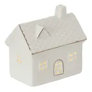 ADORNO CASA DOURADA 8 CM CELEBRATION - OFF WHITE/OURO - Foto 5