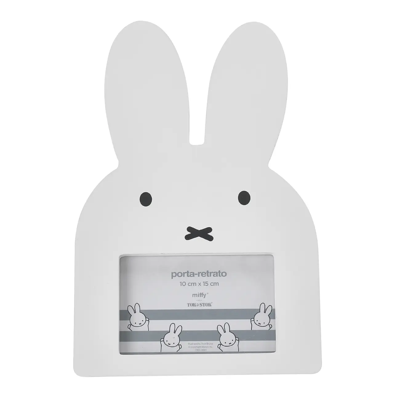 PORTA-RETRATO 10 CM X 15 CM MIFFY - BRANCO/KONKRET - Foto 1