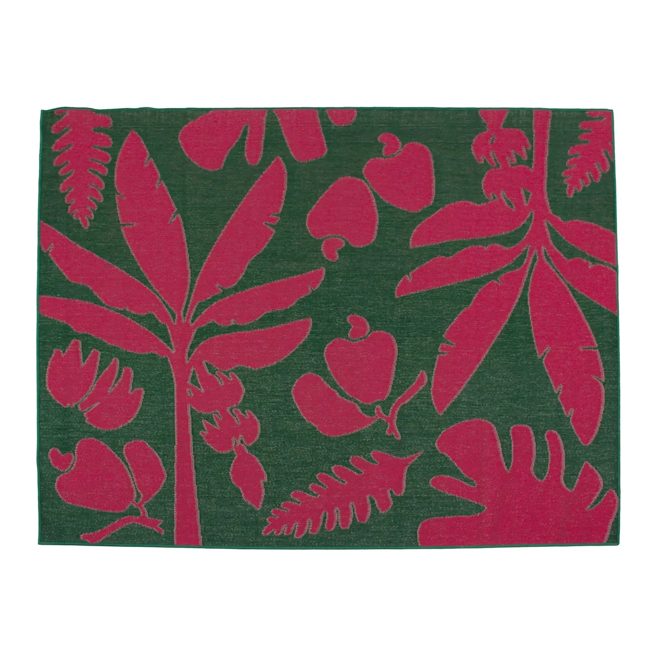 TAPETE 2 M X 2,50 M CAMINHOS DO SOL - VERDE/ROSA - Foto 1