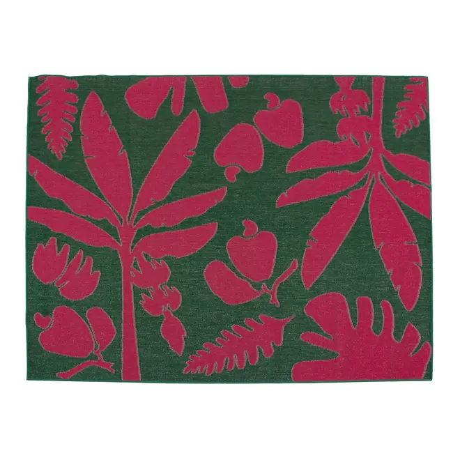 TAPETE 2 M X 2,50 M CAMINHOS DO SOL - VERDE/ROSA - Foto 1
