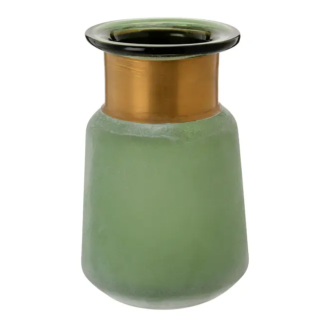VASO 20 CM HYDE - LODEN GREEN/OURO VELHO - Foto 2