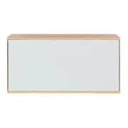 NICHO AÉREO PARA COZINHA 40 CM X 80 CM X 35 CM POAH - BRANCO/NOZES - Foto 4
