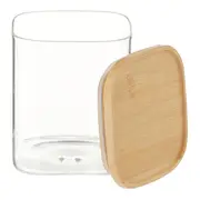 POTE 800 ML BAMBOO BORUS QUADRADO - INCOLOR/BAMBU - Foto 3