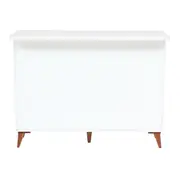 BALCÃO 2 PORTAS DE CORRER 1,20 M X 60 CM LIN - BRANCO/NOZES - Foto 9