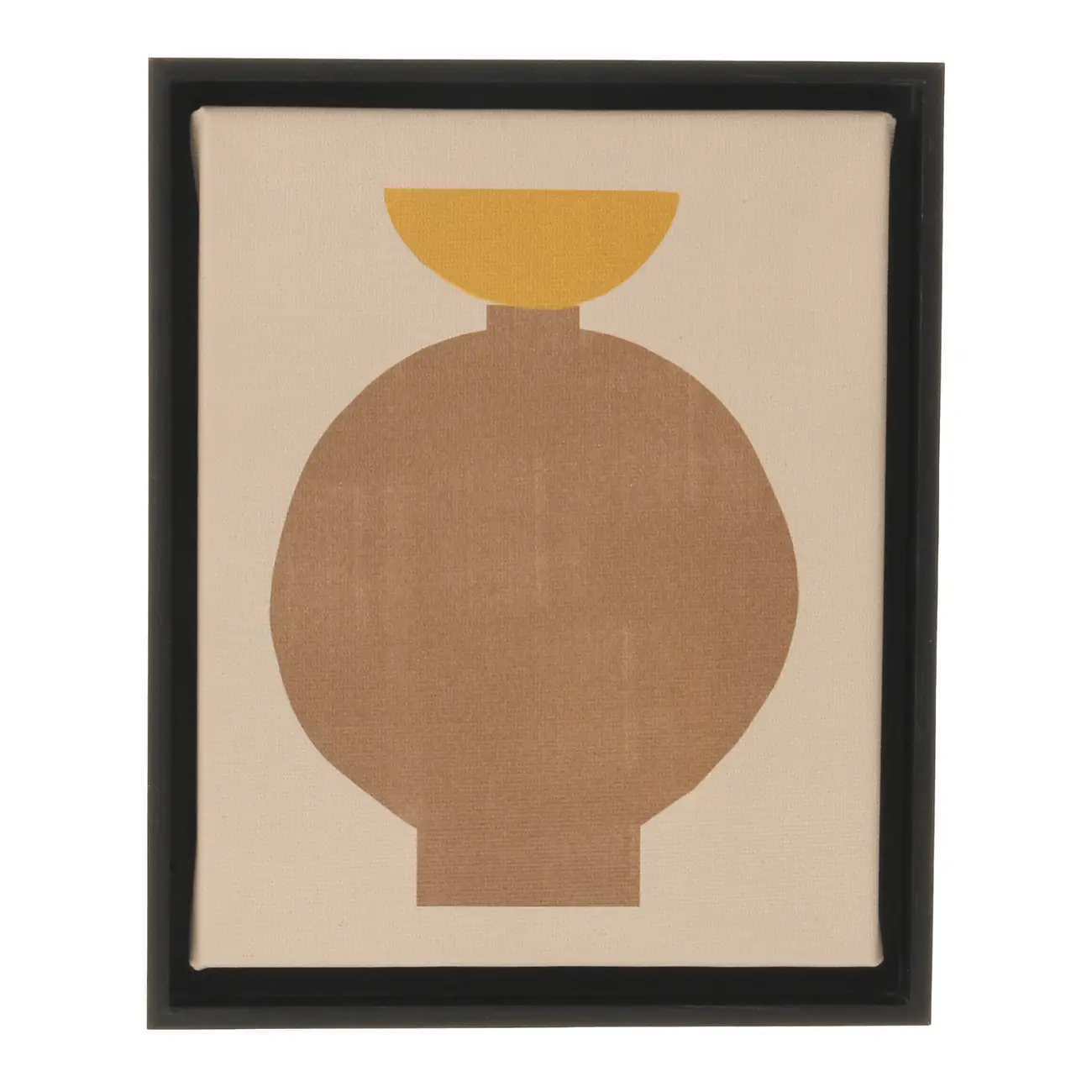 QUADRO 17 CM X 21 CM SUNAMU III - PRETO/NATURAL - Foto 1