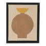 QUADRO 17 CM X 21 CM SUNAMU III - PRETO/NATURAL - Foto 1
