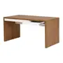 MESA COM 2 GAVETAS 1,50 M X 80 CM BOSS - OAK TAMMI/BRANCO - Foto 3