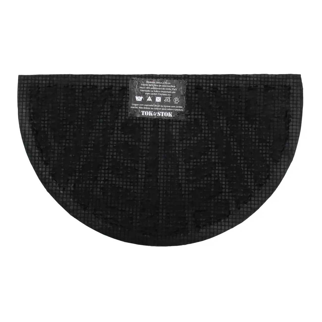 CAPACHO 45 CM X 75 CM GEOROYAL - NATURAL/PRETO - Foto 2