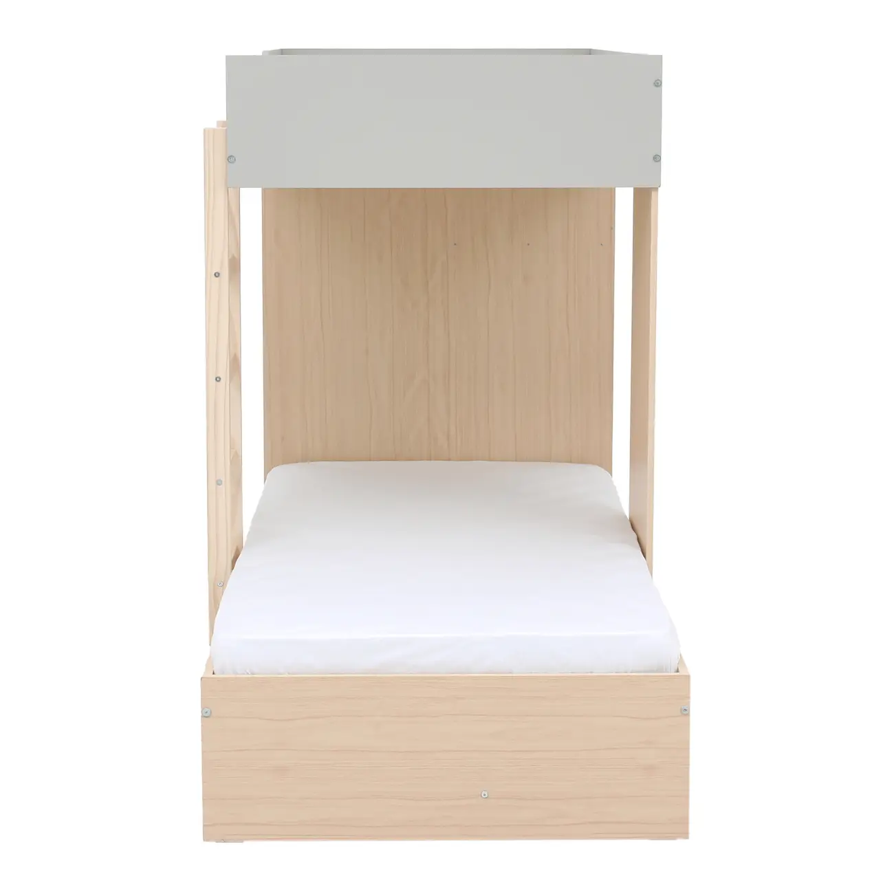 SISTEMA DE QUARTO INTEGRADO COM ESCRIVANINHA E ARMÁRIO YOUNG - NATURAL WASHED/FLANDRES - Foto 6