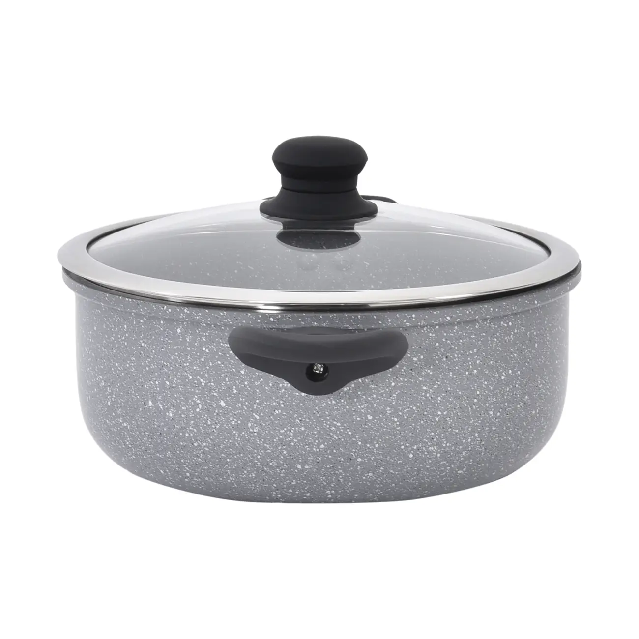 CAÇAROLA INDUÇÃO 20 CM GRANITY - KONKRET/PRETO - Foto 2