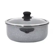 CAÇAROLA INDUÇÃO 20 CM GRANITY - KONKRET/PRETO - Foto 2