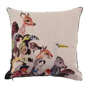 ALMOFADA 44 CM X 44 CM VIDA LIVRE - NATURAL/MULTICOR - Foto 2