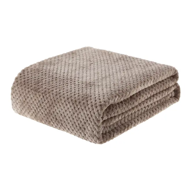 MANTA SOLTEIRO 1,50 M X 2,20 M ÁDIGE - CAMELO - Foto 1