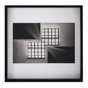 QUADRO 50 CM X 50 CM CENTRE II - PRETO/BRANCO - Foto 1