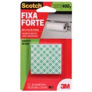 ADESIVO DUPLAFACE ESPUMA 2,5 CM X 2,5 CM COM 16 3M - BRANCO - Foto 2