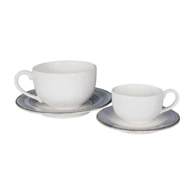 XÍCARA CAFÉ 50 ML SALINA I - BRANCO/AZUL - Foto 6