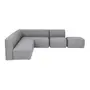 SOFÁ 5 LUGARES COM PUFF UNITS - CINZA CLARO - Foto 1