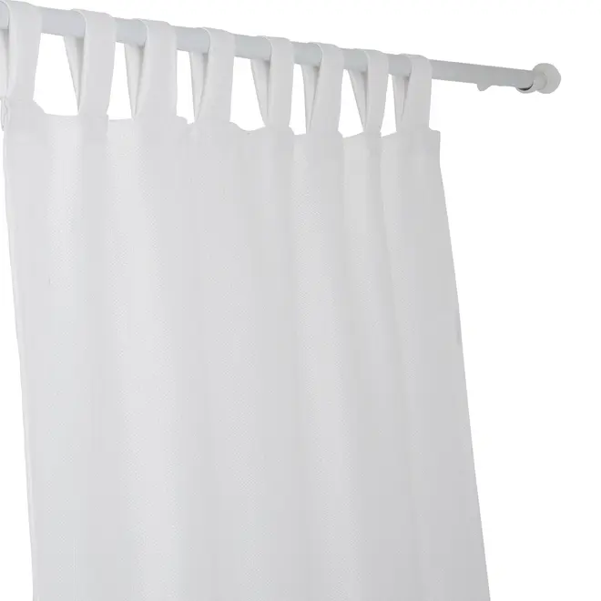 CORTINA 2 PEÇAS 1,30 M X 2,30 M ALVA - BRANCO - Foto 2