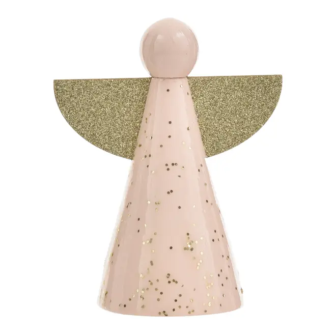 ADORNO ANJO 11 CM NATAL ASTRAL - CREAM/DOURADO - Foto 1