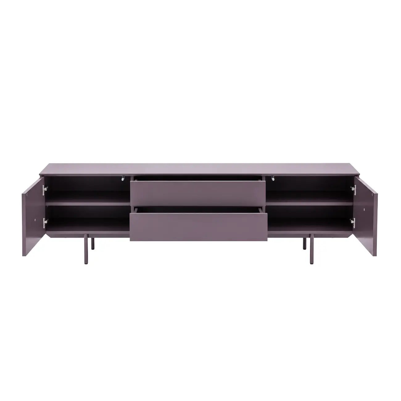 RACK 2 PORTAS/2 GAVETAS 1,80 M X 42 CM THE FOLD - RUBY MOCHA/RUBY MOCHA - Foto 5