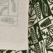 PANO DE PRATO CONJUNTO COM 3 PEÇAS SETE ERVAS AXÉ - OFF-WHITE/VERDE - Foto 9