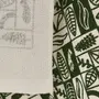 PANO DE PRATO CONJUNTO COM 3 PEÇAS SETE ERVAS AXÉ - OFF-WHITE/VERDE - Foto 9