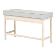 ESCRIVANINHA 2 GAVETAS 1,20 M X 50 CM SNAB - NATURAL WASHED/FLANDRES - Foto 6