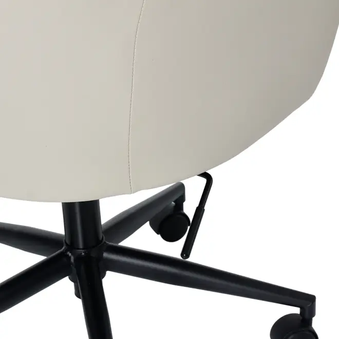 CADEIRA HOME OFFICE KOLDING - PRETO/CAMELO - Foto 8