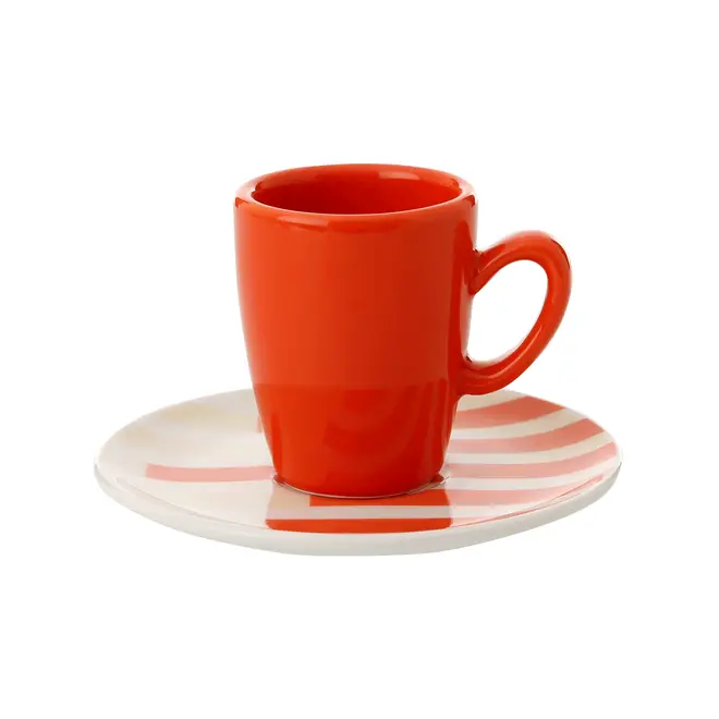 XÍCARA CAFÉ STRIPES FUSION - LARANJA LED/ LIMÃO SICILIANO - Foto 2