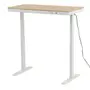 MESA DE ESCRITÓRIO REGULÁVEL E ELÉTRICA 1 GAVETA 1,18 M X 60 CM ELEVATION PLUS - BRANCO/CARVALHO - Foto 5