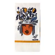 GUARDANAPO 39 CM X 39 CM PACOTE COM 20 PEÇAS MULHER PÁSSARO - AZUL HISTÓRICO/MULTICOR - Foto 1