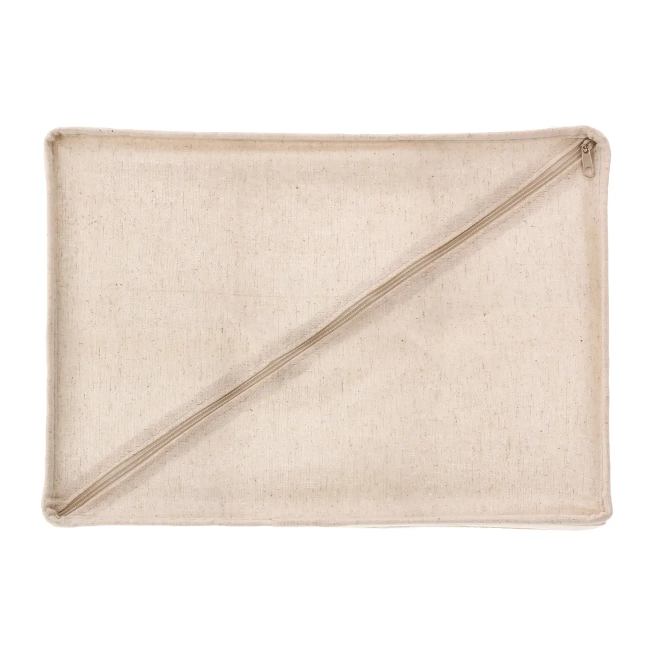 CESTO ORGANIZADOR DOBRÁVEL COM 6 DIVISÓRIAS HORIZONTAIS COTTON LINNEN - NATURAL - Foto 5