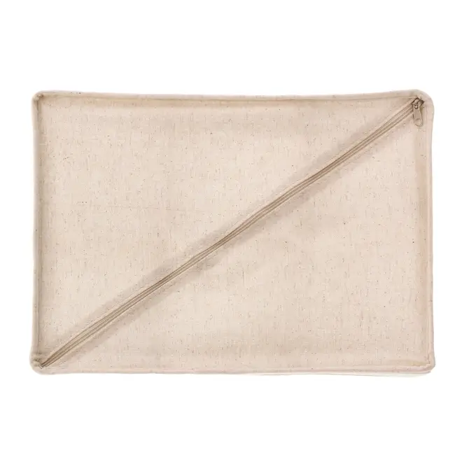 CESTO ORGANIZADOR DOBRÁVEL COM 6 DIVISÓRIAS HORIZONTAIS COTTON LINNEN - NATURAL - Foto 5
